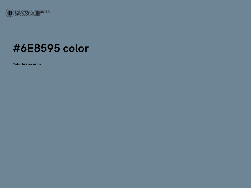 #6E8595 color image
