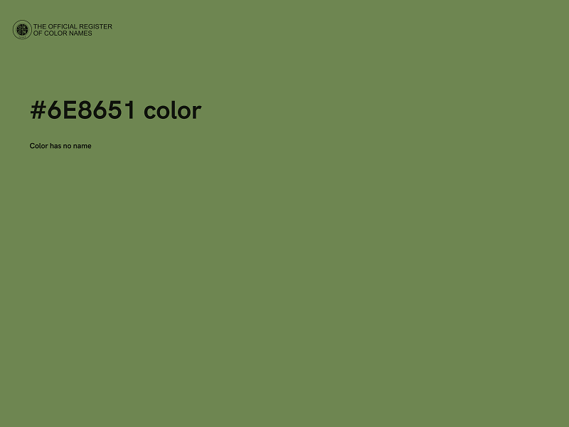 #6E8651 color image