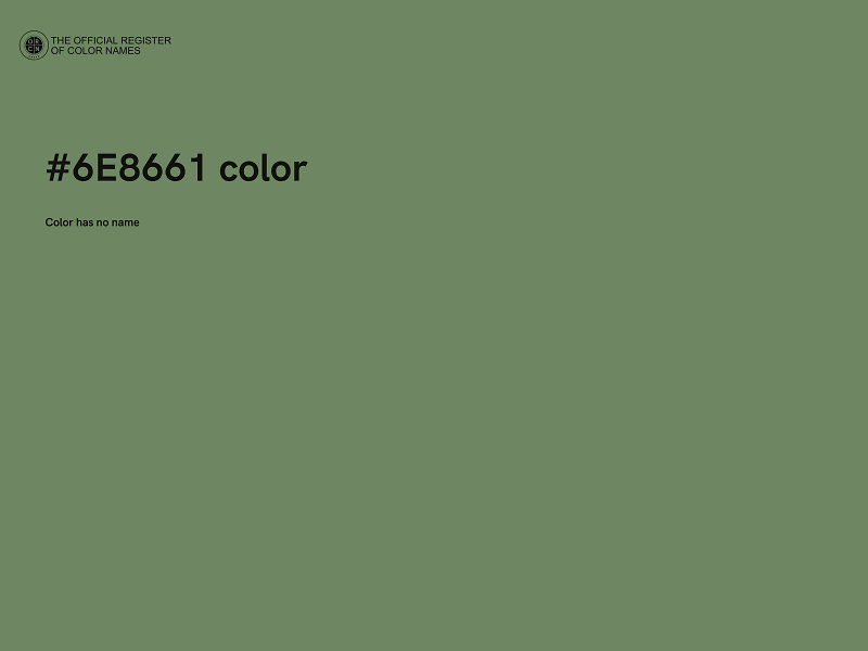 #6E8661 color image
