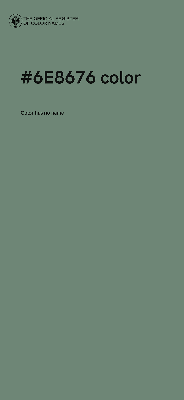#6E8676 color image