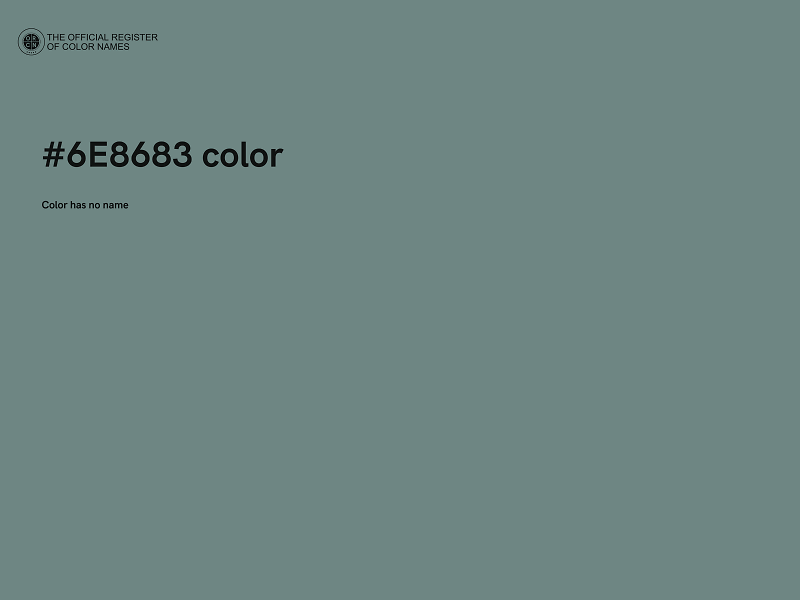 #6E8683 color image