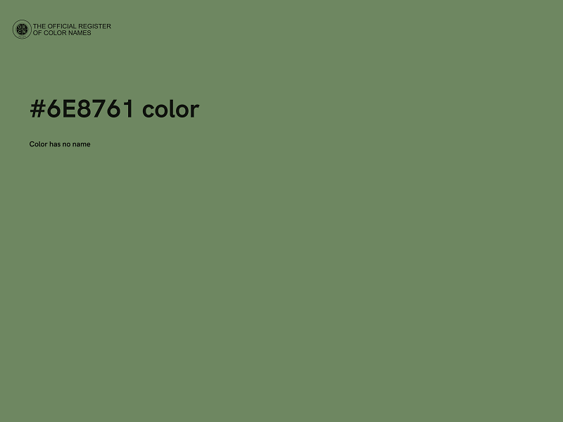 #6E8761 color image