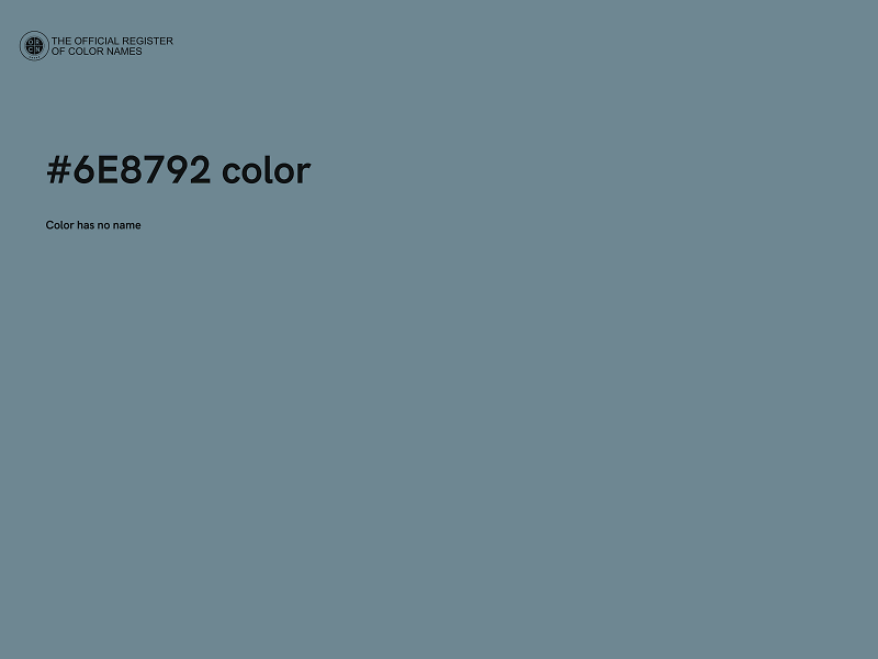 #6E8792 color image