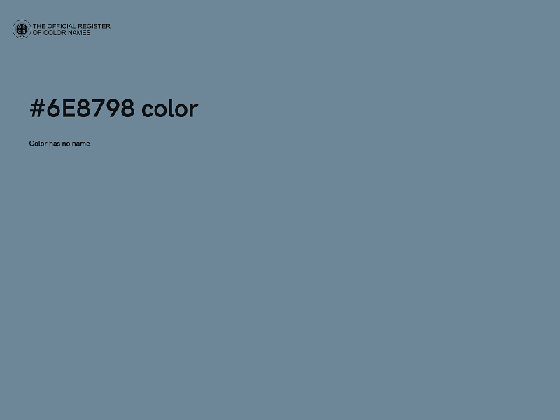#6E8798 color image