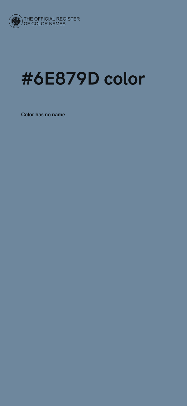 #6E879D color image