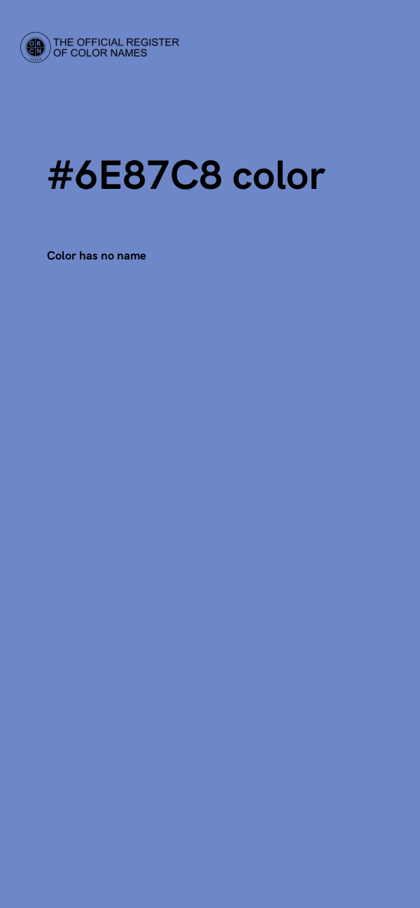 #6E87C8 color image