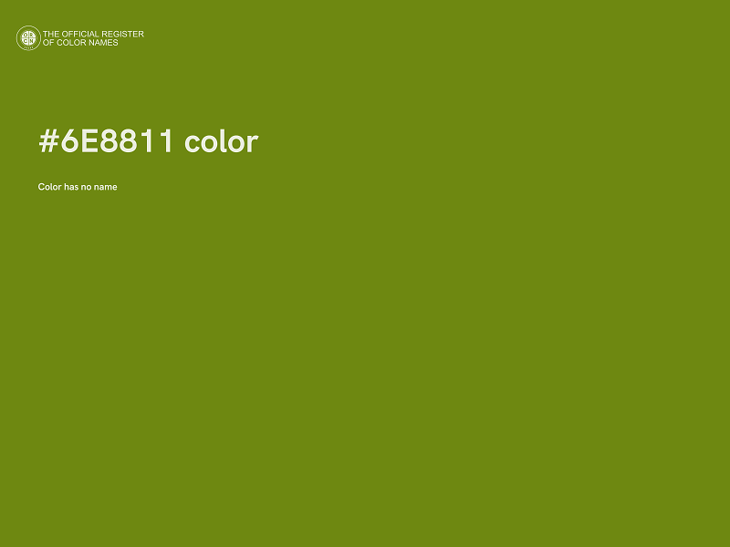 #6E8811 color image