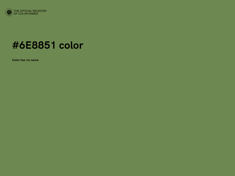 #6E8851 color image