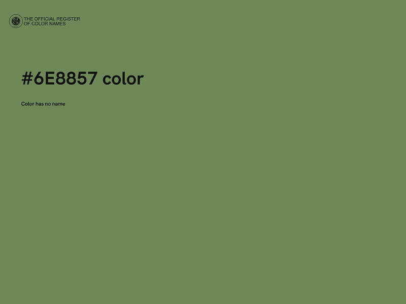 #6E8857 color image