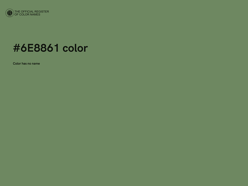 #6E8861 color image