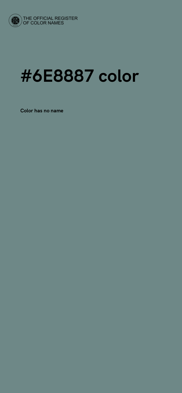 #6E8887 color image