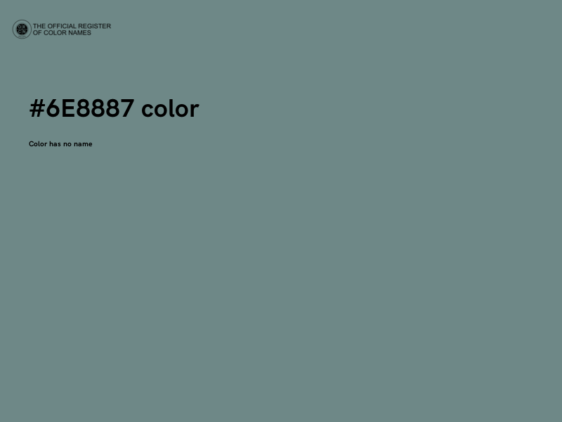 #6E8887 color image