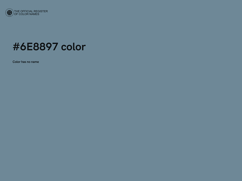 #6E8897 color image