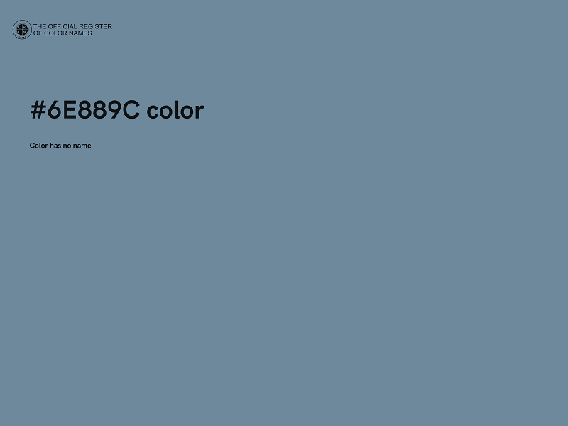 #6E889C color image