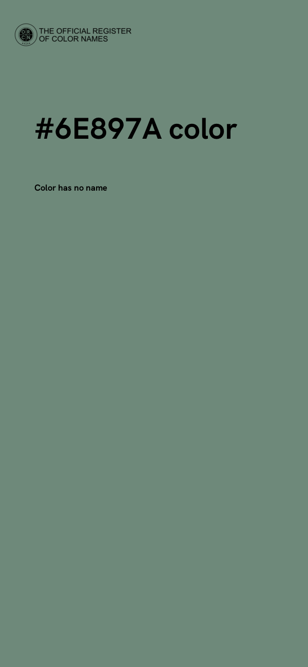 #6E897A color image