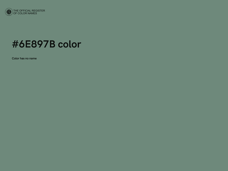#6E897B color image
