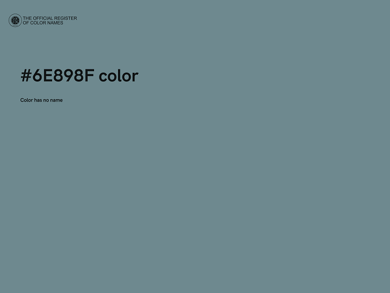 #6E898F color image