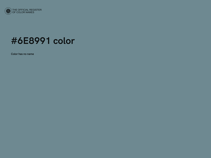 #6E8991 color image