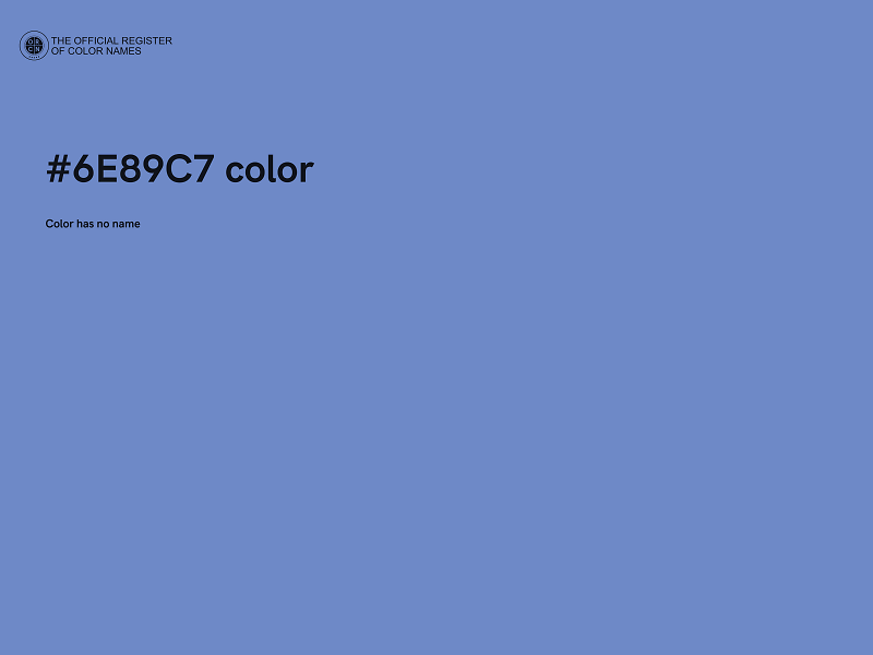 #6E89C7 color image