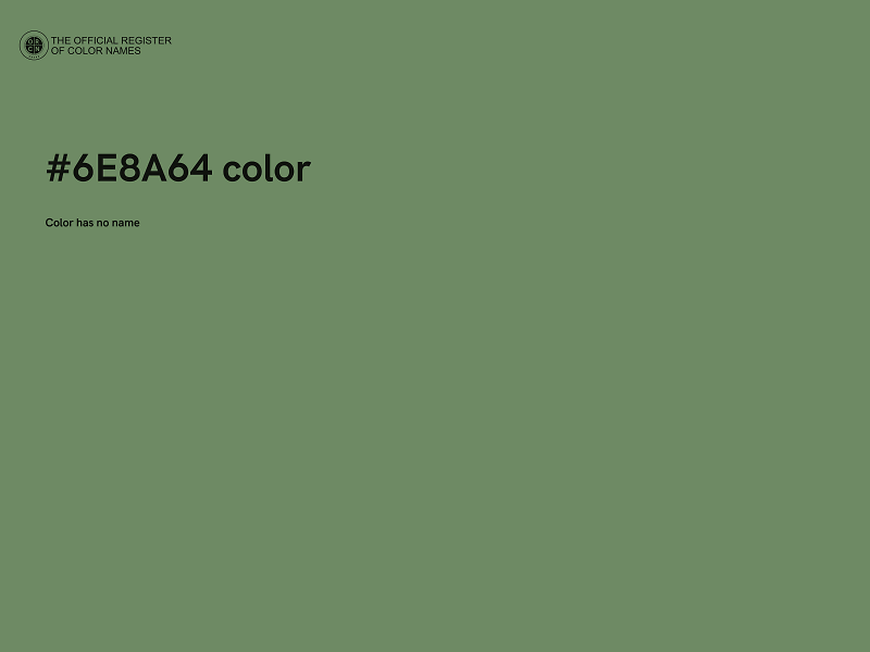 #6E8A64 color image