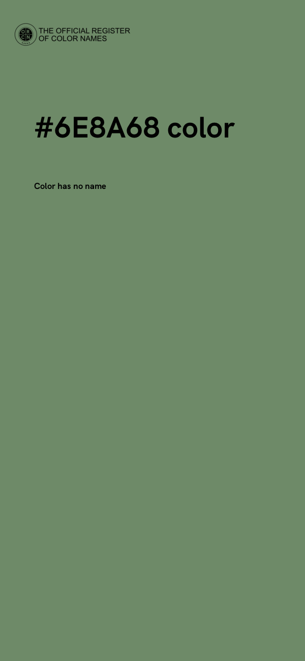 #6E8A68 color image
