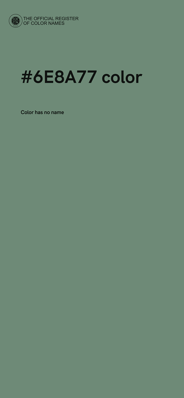 #6E8A77 color image