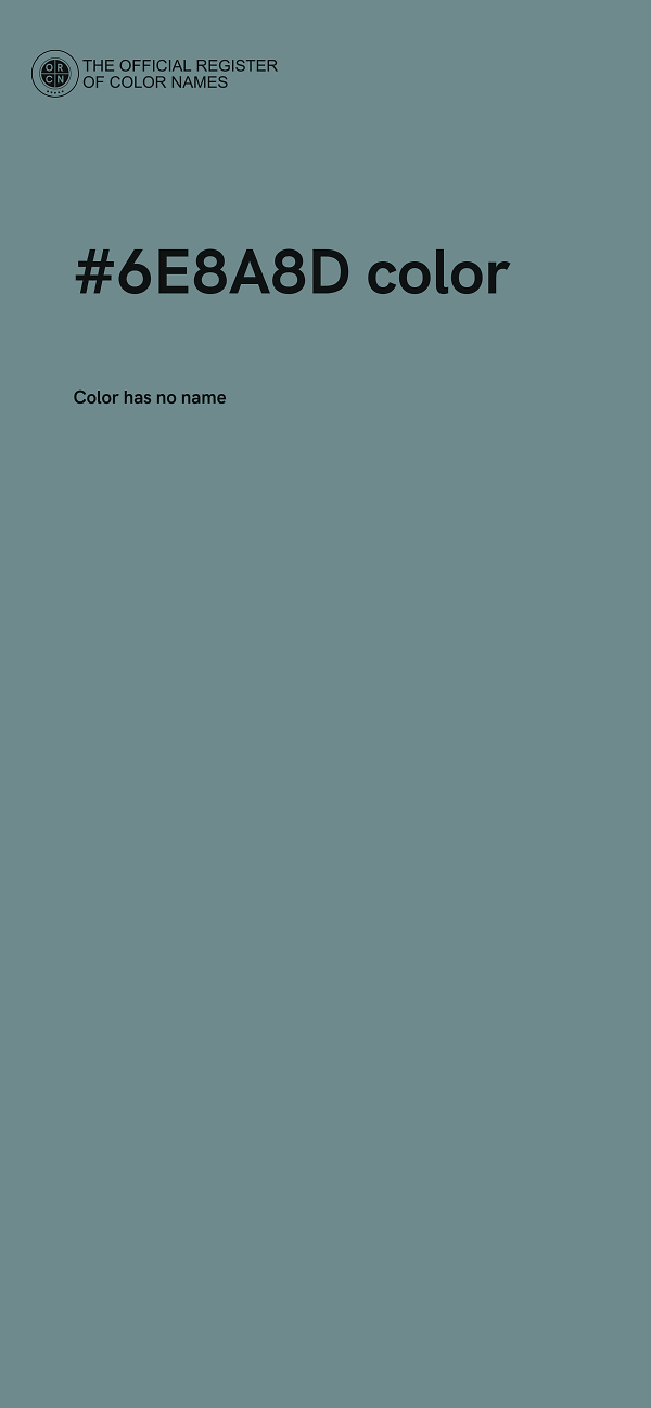 #6E8A8D color image