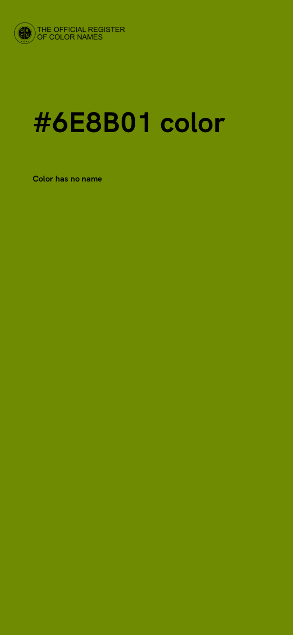 #6E8B01 color image