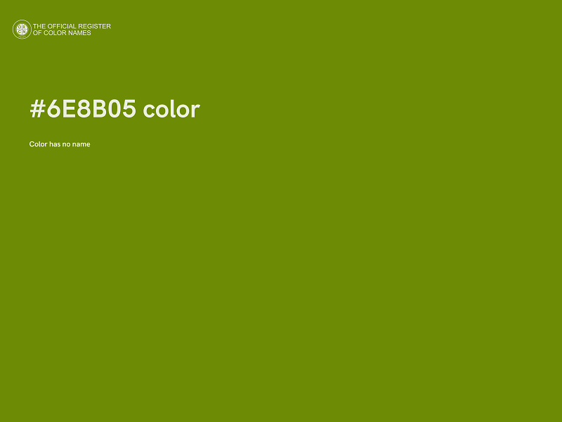 #6E8B05 color image