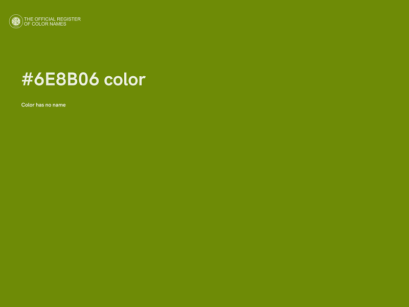 #6E8B06 color image