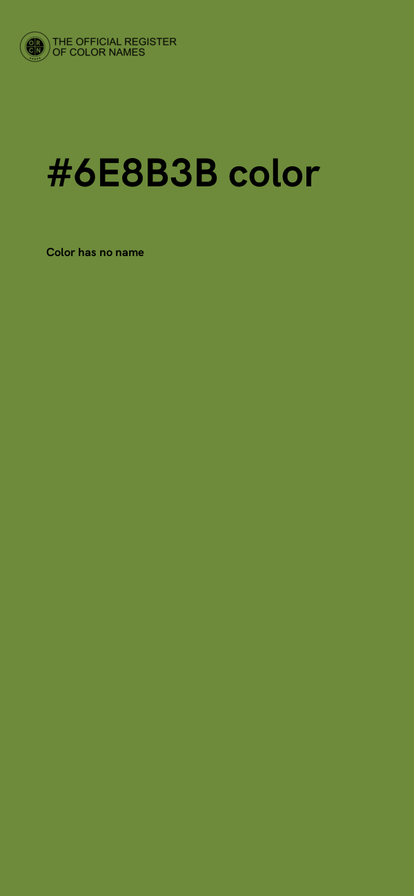 #6E8B3B color image