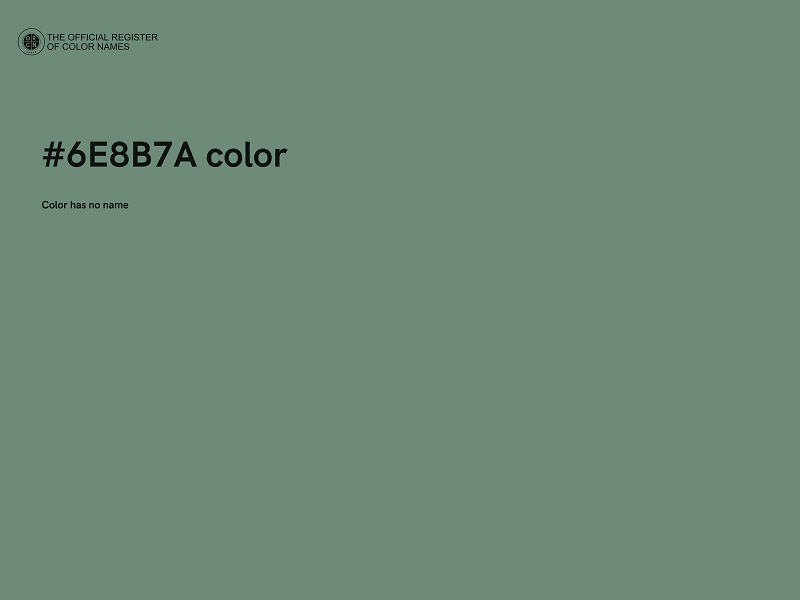 #6E8B7A color image