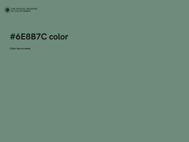 #6E8B7C color image