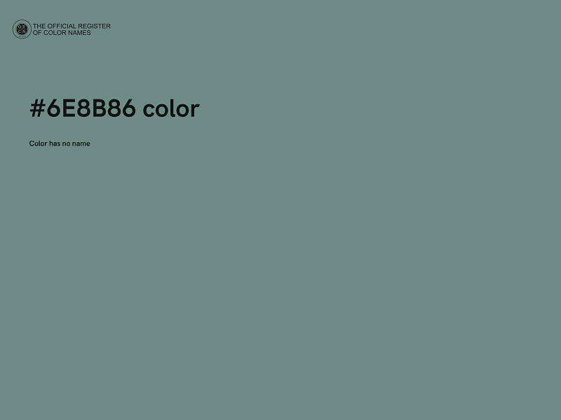 #6E8B86 color image