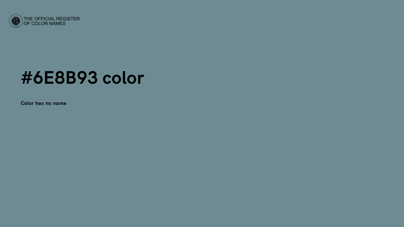 #6E8B93 color image