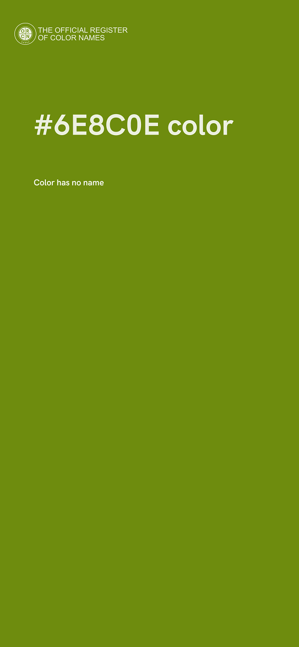 #6E8C0E color image