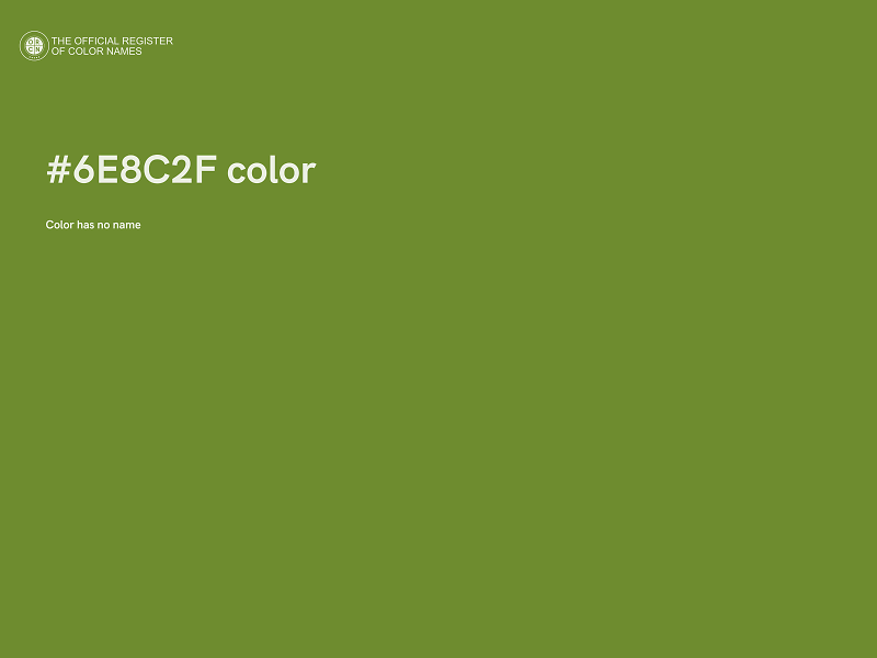 #6E8C2F color image