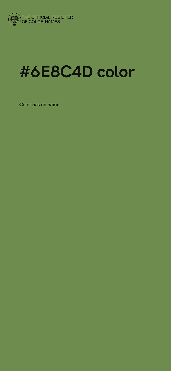 #6E8C4D color image