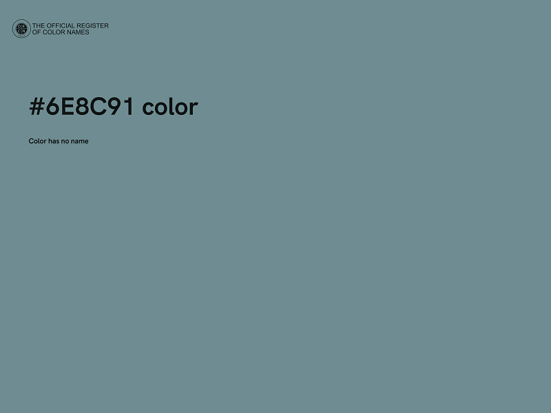 #6E8C91 color image