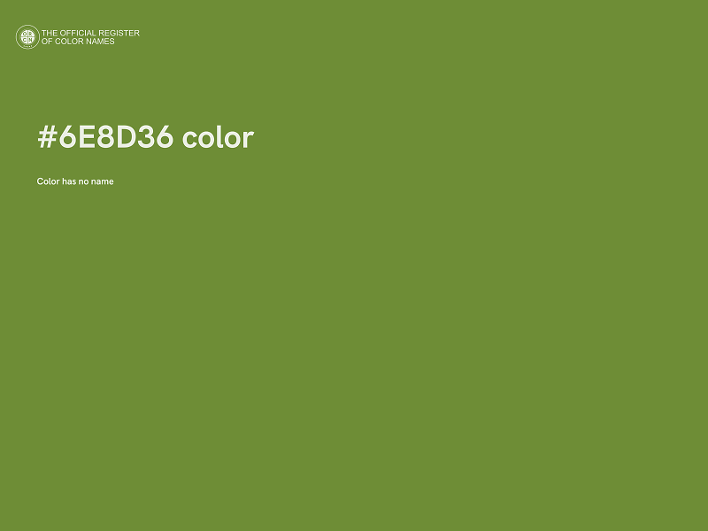 #6E8D36 color image