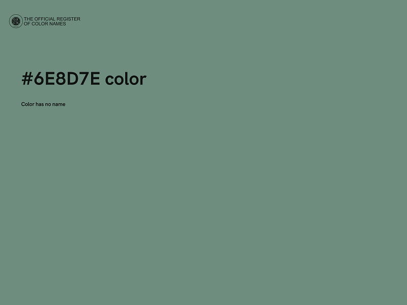 #6E8D7E color image