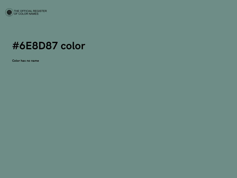 #6E8D87 color image