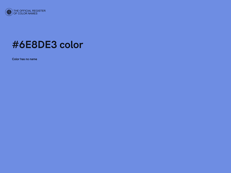 #6E8DE3 color image