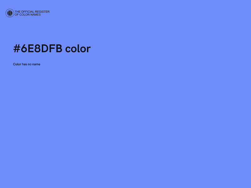 #6E8DFB color image