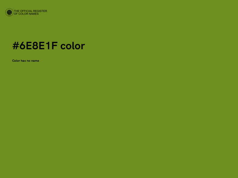 #6E8E1F color image