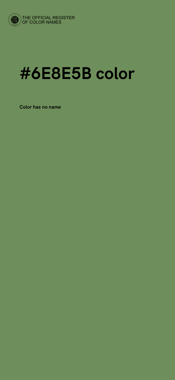 #6E8E5B color image