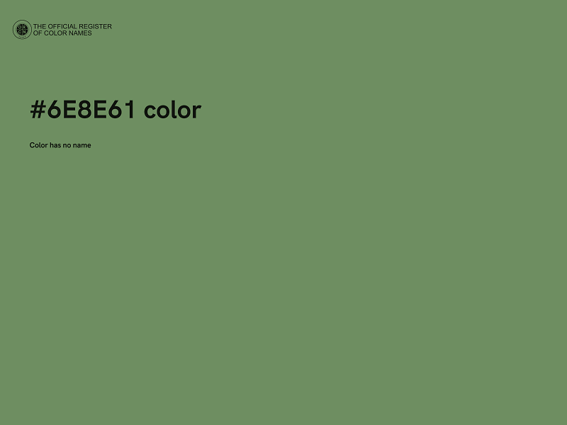 #6E8E61 color image