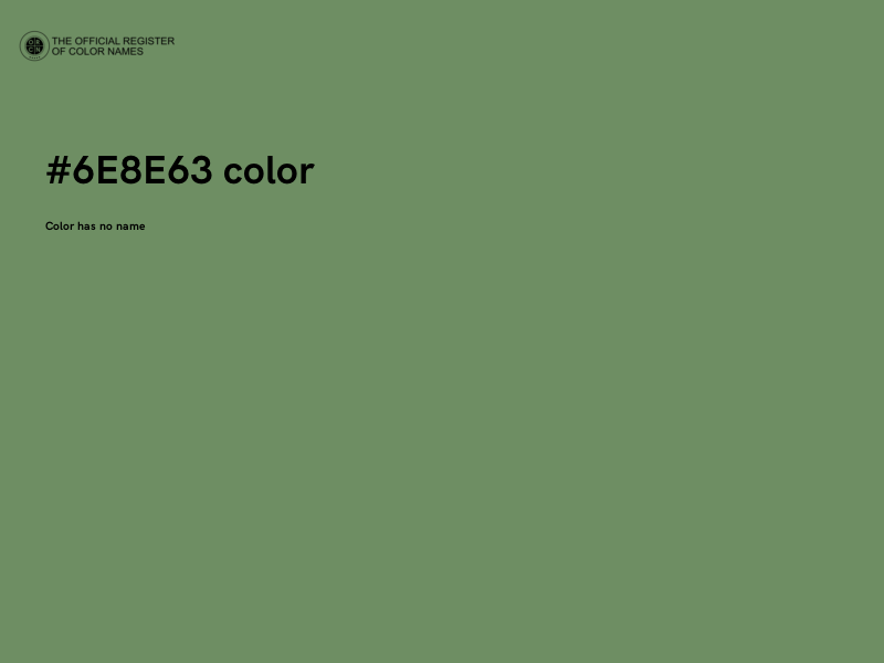 #6E8E63 color image