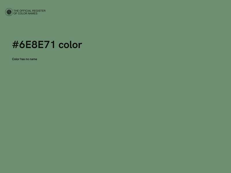 #6E8E71 color image