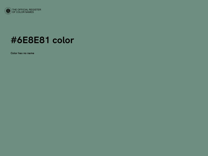 #6E8E81 color image
